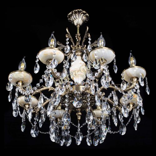 Люстра бронзовая Оникс №8/2 лучик в Кирове Гусь Хрустальный