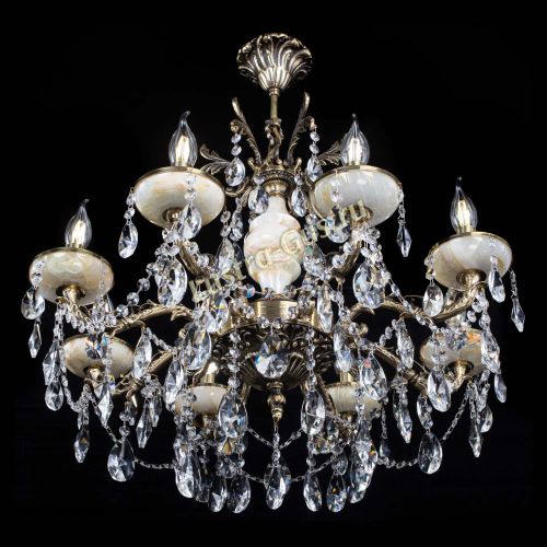 Люстра бронзовая Оникс №8/2 лучик в Кирове Гусь Хрустальный