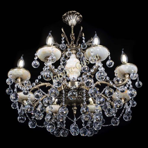 Люстра бронзовая Оникс №8/2 шар в Кирове Гусь Хрустальный