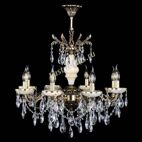 Люстра бронзовая Оникс №8/2 журавлик в Кирове Гусь Хрустальный