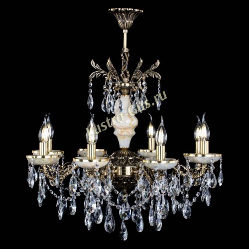 Люстра бронзовая Оникс №8/2 журавлик в Кирове Гусь Хрустальный