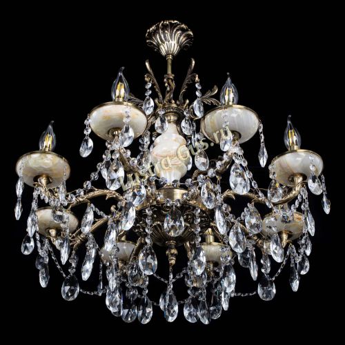 Люстра бронзовая Оникс №8/2 журавлик в Кирове Гусь Хрустальный