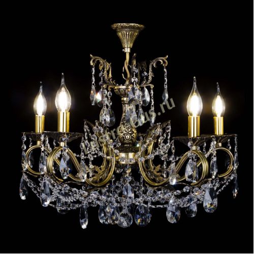 Бронзовая люстра Валери №5 лучик в Кирове Гусь Хрустальный