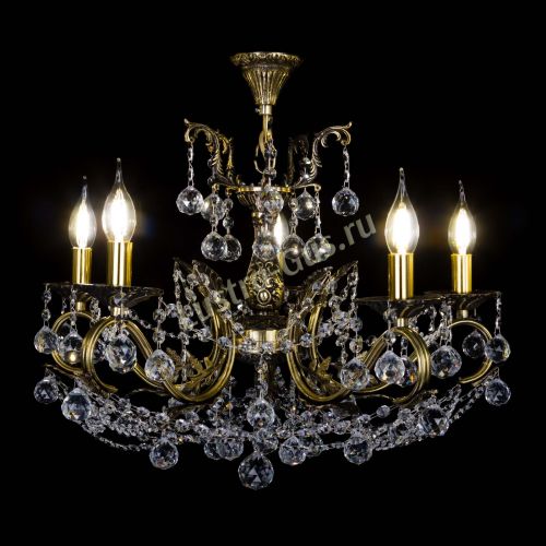 Бронзовая люстра Валери №5 шар в Кирове Гусь Хрустальный