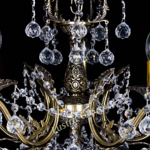 Бронзовая люстра Валери №5 шар в Кирове Гусь Хрустальный