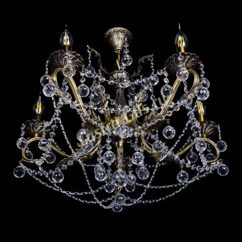 Бронзовая люстра Валери №5 шар в Кирове Гусь Хрустальный