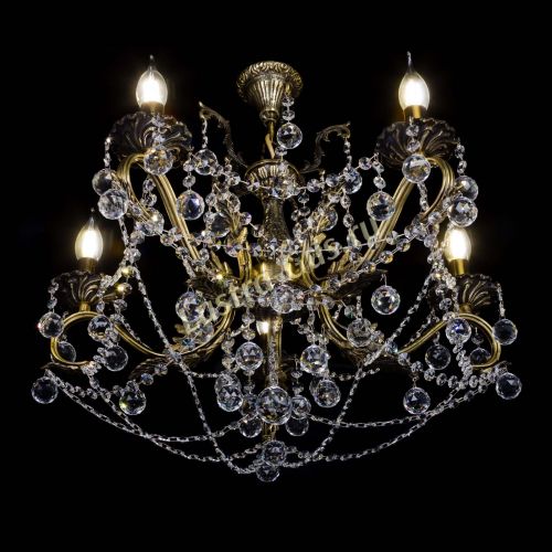 Бронзовая люстра Валери №5 шар в Кирове Гусь Хрустальный