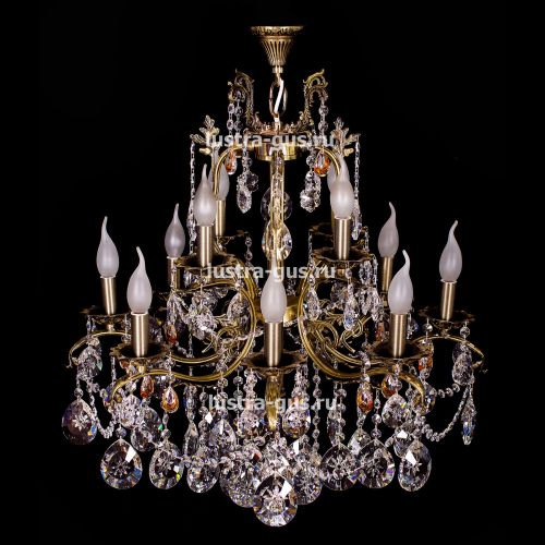 Люстра бронзовая Мелания №12 в Кирове Гусь Хрустальный