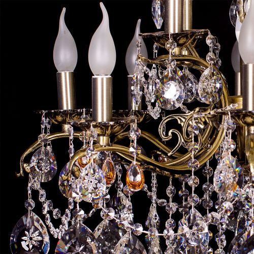 Люстра бронзовая Мелания №12 в Кирове Гусь Хрустальный