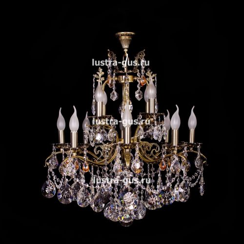 Люстра бронзовая Мелания №12 в Кирове Гусь Хрустальный