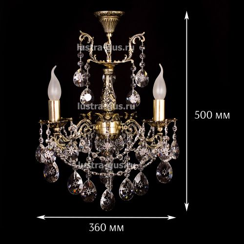 Люстра бронзовая Мелания №3 в Кирове Гусь Хрустальный