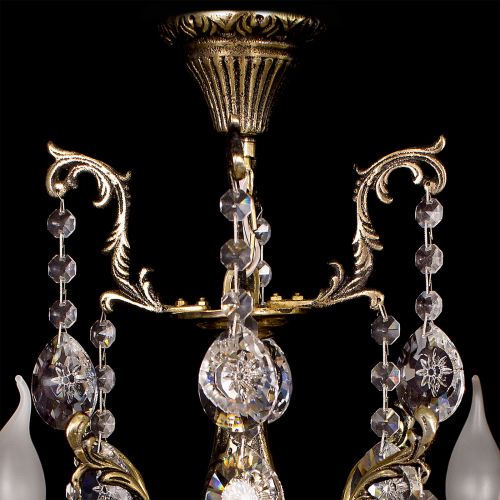 Люстра бронзовая Мелания №4 в Кирове Гусь Хрустальный