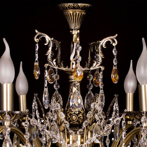 Люстра бронзовая Мелания №6/2 в Кирове Гусь Хрустальный