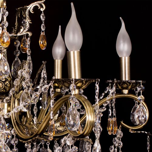 Люстра бронзовая Мелания №6/2 в Кирове Гусь Хрустальный