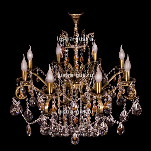 Люстра бронзовая Мелания №8/2 в Кирове Гусь Хрустальный