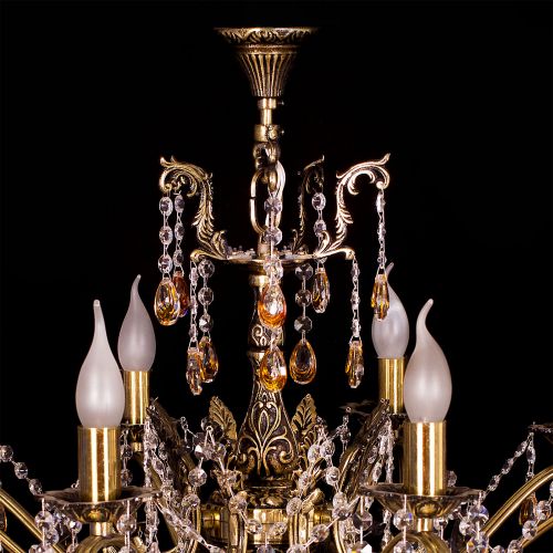 Люстра бронзовая Мелания №8/2 в Кирове Гусь Хрустальный