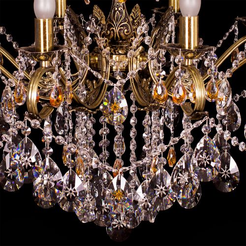 Люстра бронзовая Мелания №8/2 в Кирове Гусь Хрустальный