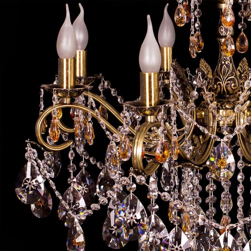 Люстра бронзовая Мелания №8/2 в Кирове Гусь Хрустальный