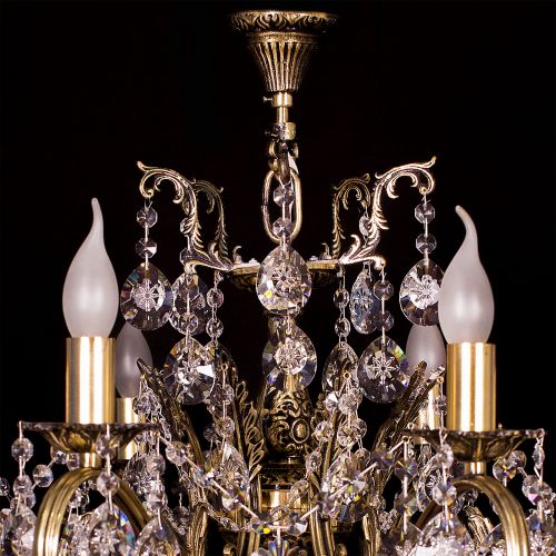 Люстра бронзовая Мелания №8/3 в Кирове Гусь Хрустальный