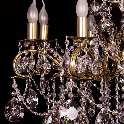 Люстра бронзовая Мелания №8/3 в Кирове Гусь Хрустальный