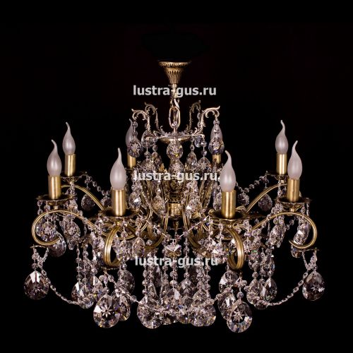 Люстра бронзовая Мелания №8/3 в Кирове Гусь Хрустальный