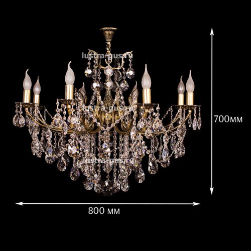 Люстра бронзовая Мелания №8 в Кирове Гусь Хрустальный