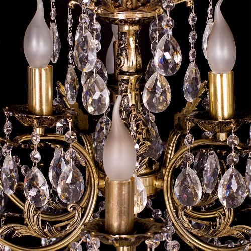 Люстра бронзовая Мелания №9 в Кирове Гусь Хрустальный