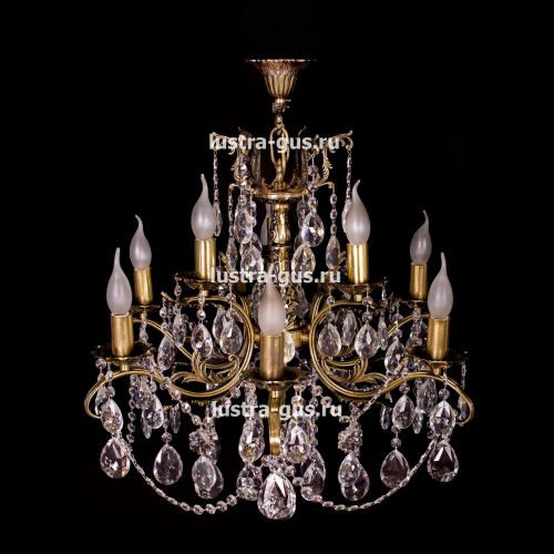 Люстра бронзовая Мелания №9 в Кирове Гусь Хрустальный