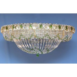 Люстра большого диаметра Кольцо 1000 мм Купол цветная