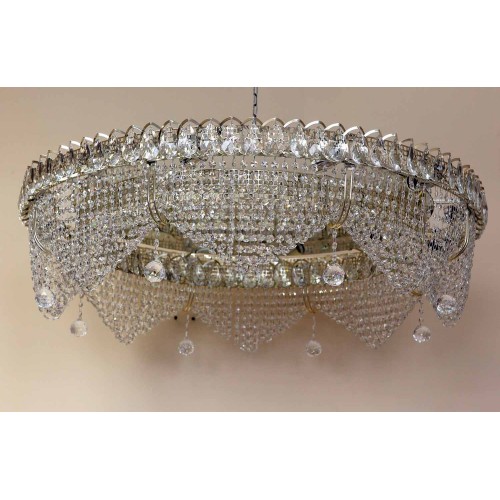 Люстра Кольцо Волна 1000 мм в Кирове Гусь Хрустальный