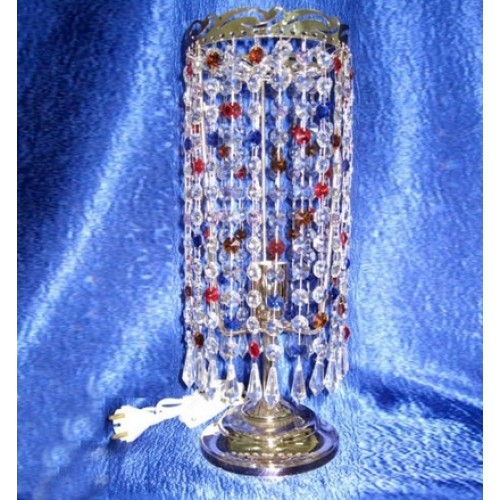 Лампа настольная Анжелика Меланж Карандаш в Кирове Гусь Хрустальный