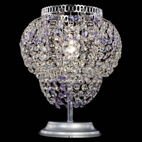 Настольная лампа Альфа №1 фиолетовая в Кирове Гусь Хрустальный
