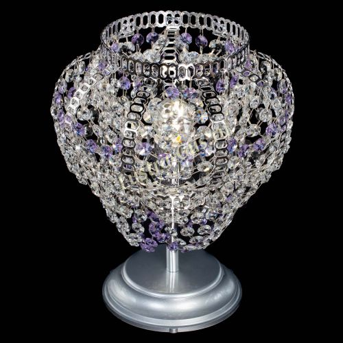 Настольная лампа Альфа №1 фиолетовая в Кирове Гусь Хрустальный