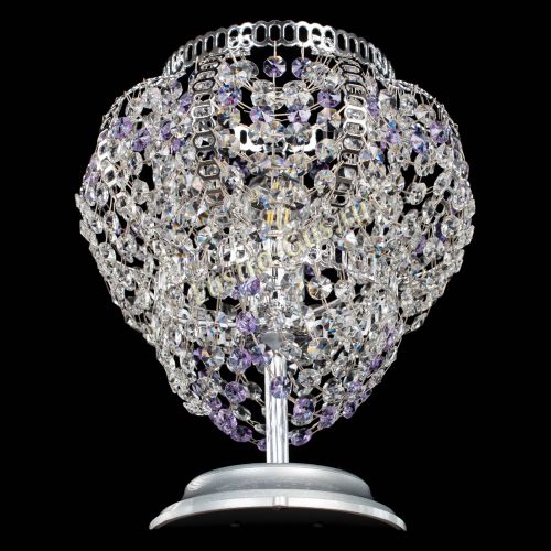 Настольная лампа Альфа №1 фиолетовая в Кирове Гусь Хрустальный