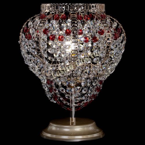 Настольная лампа Альфа №1 красная в Кирове Гусь Хрустальный