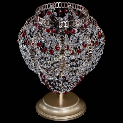Настольная лампа Альфа №1 красная в Кирове Гусь Хрустальный