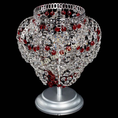 Настольная лампа Альфа №1 красная в Кирове Гусь Хрустальный