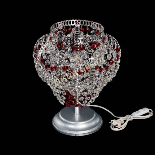 Настольная лампа Альфа №1 красная в Кирове Гусь Хрустальный