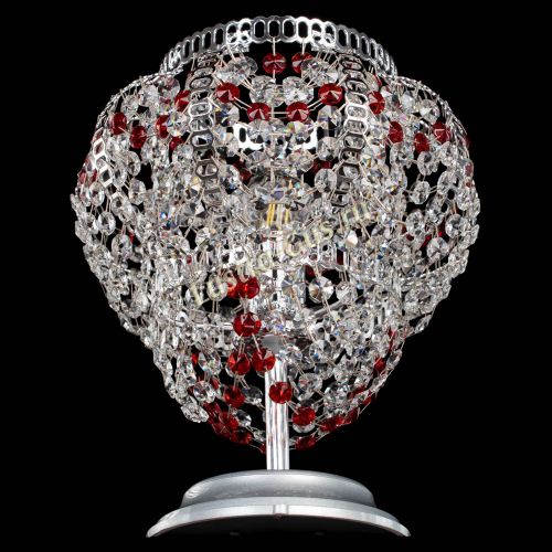 Настольная лампа Альфа №1 красная в Кирове Гусь Хрустальный