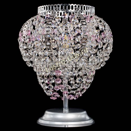 Настольная лампа Альфа №1 розовая в Кирове Гусь Хрустальный