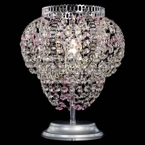 Настольная лампа Альфа №1 розовая в Кирове Гусь Хрустальный