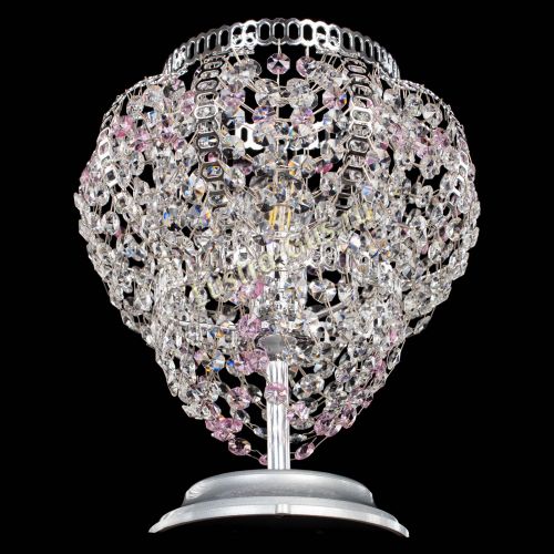 Настольная лампа Альфа №1 розовая в Кирове Гусь Хрустальный