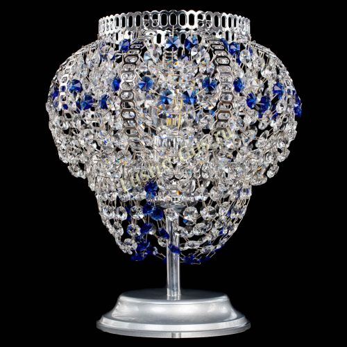 Настольная лампа Альфа №1 синяя в Кирове Гусь Хрустальный