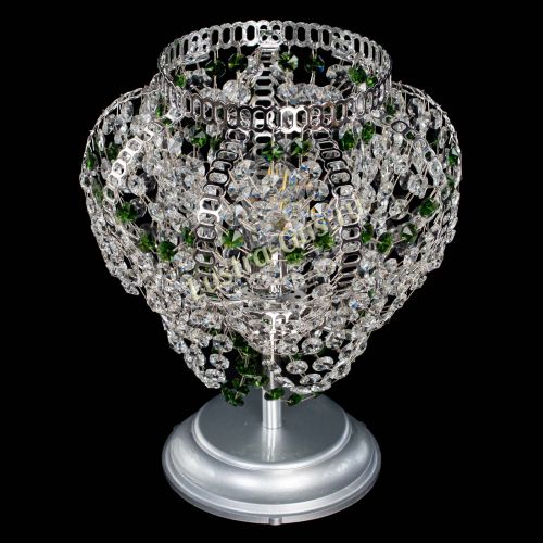 Настольная лампа Альфа №1 зеленая в Кирове Гусь Хрустальный