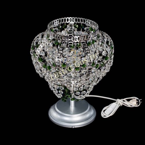 Настольная лампа Альфа №1 зеленая в Кирове Гусь Хрустальный