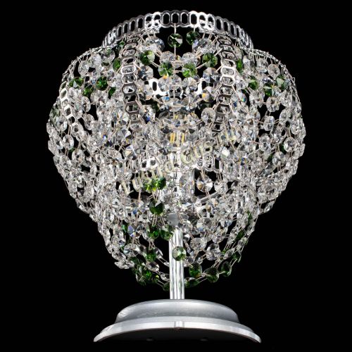 Настольная лампа Альфа №1 зеленая в Кирове Гусь Хрустальный