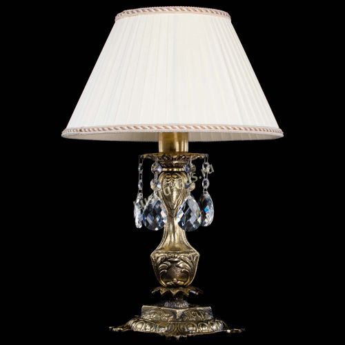 Бронзовая настольная лампа Антик №1 Баден с абажуром в Кирове Гусь Хрустальный