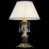 Бронзовая настольная лампа Антик №1 Лучик с абажуром в Кирове