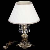 Бронзовая настольная лампа Антик №1 Лучик с абажуром в Кирове