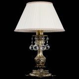 Бронзовая настольная лампа Антик №1 Шар  с абажуром в Кирове